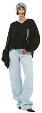 Doublet V-neck knitted sweater 219589